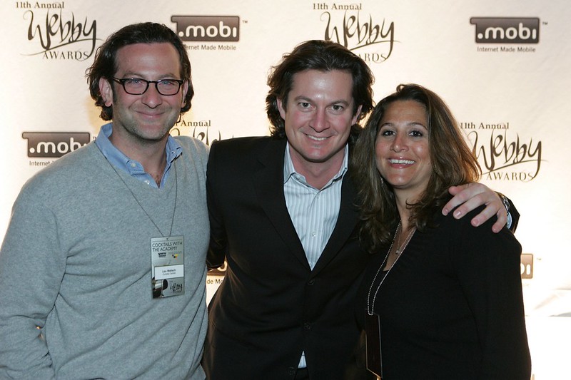 Comedy Central\'s Comedy Central\'s Lou Wallach (far left) and Aileen Budrow, with Neil Vogel   Budow and Lou Wallach