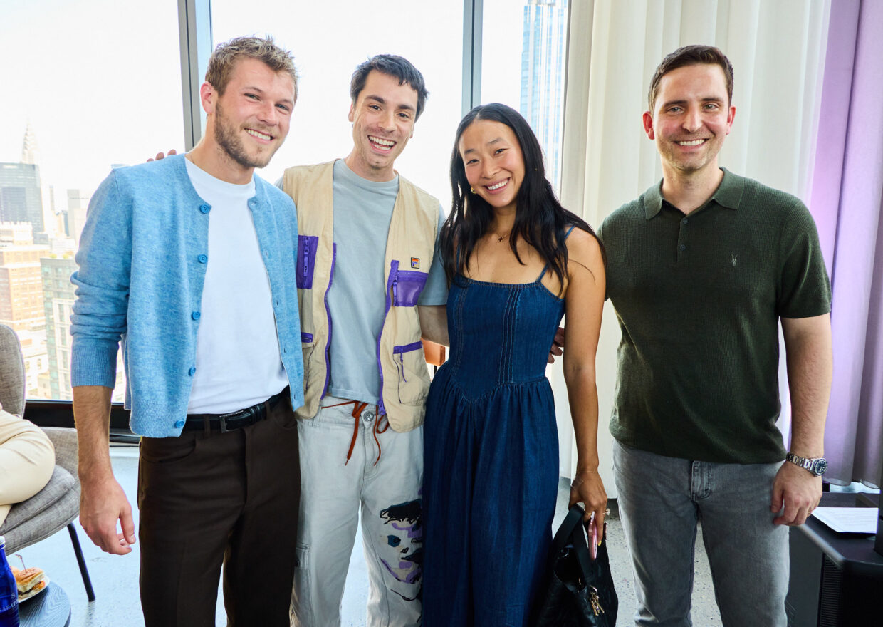 Burleson with fellow panelists Caleb Simpson and Nadya Okamoto at the Made in NY talk, hosted by Webby Executive Director, Jesse Feister.