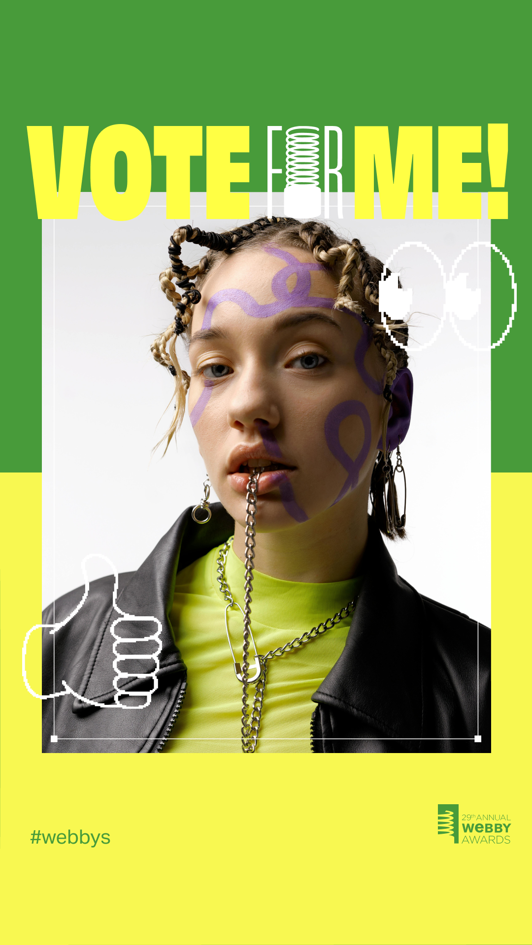 Vote For Me Center Frame Story Template