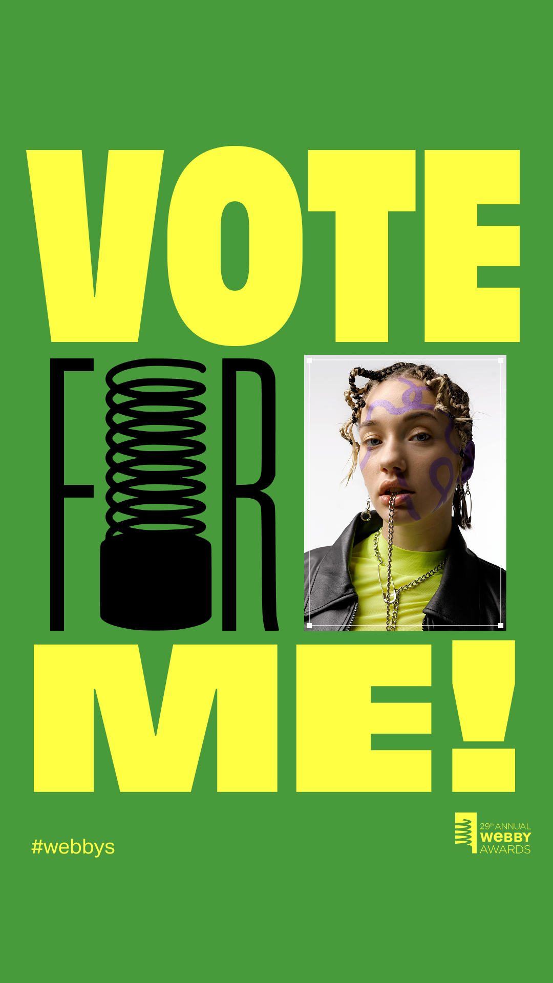 Vote For Me Small Frame Story Template 1