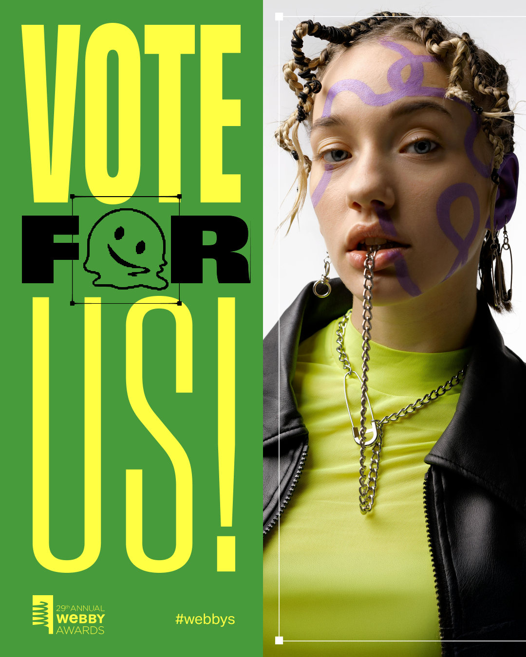 Vote For Us Half Frame Template 1