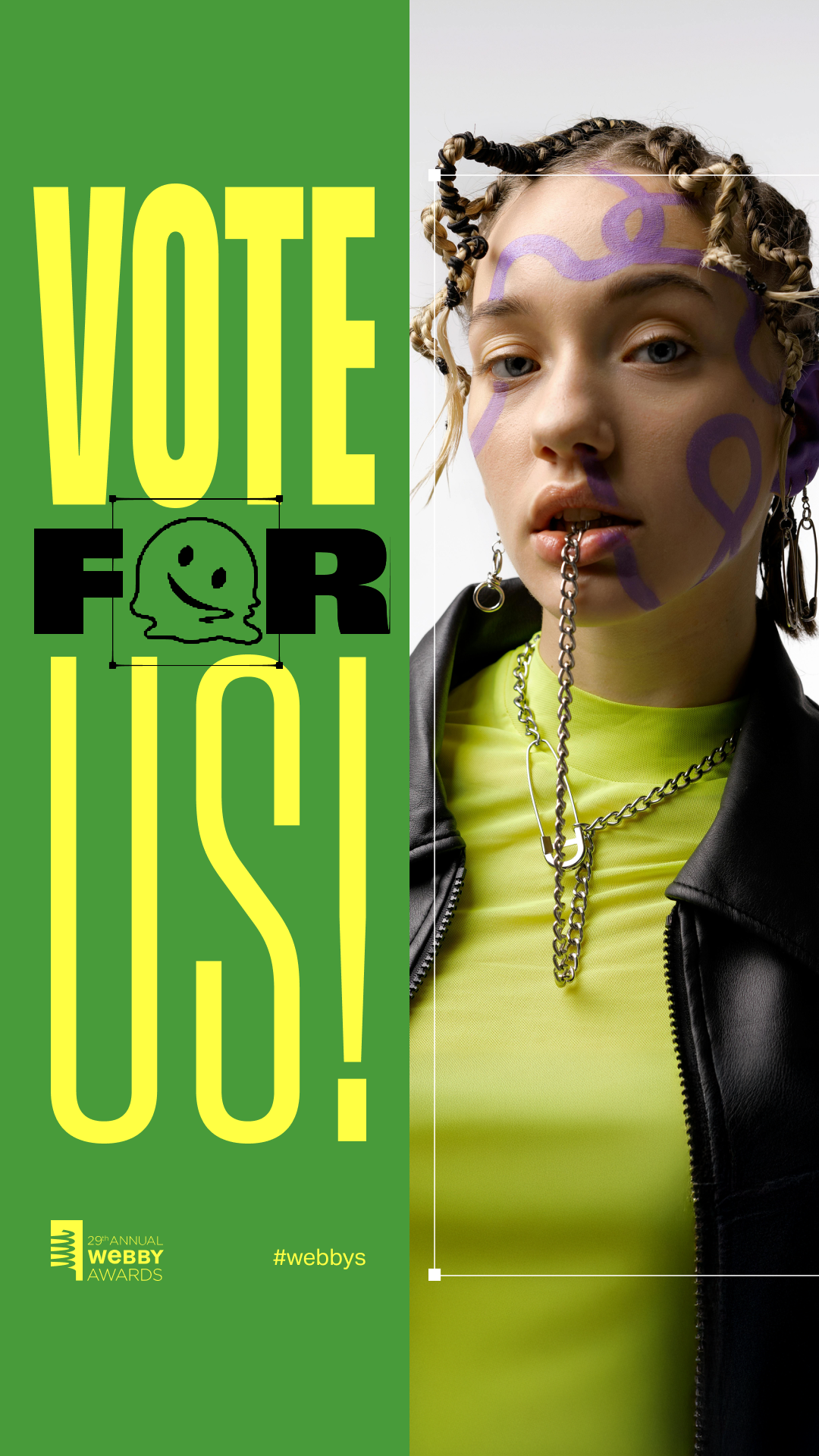 Vote For Us Half Frame Story Template 1