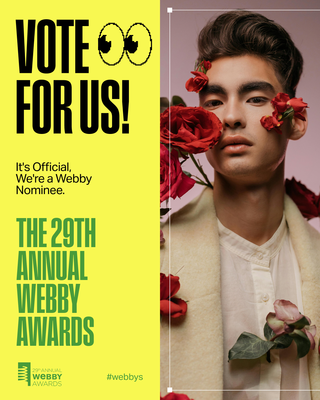 Vote For Us Half Frame Template 2