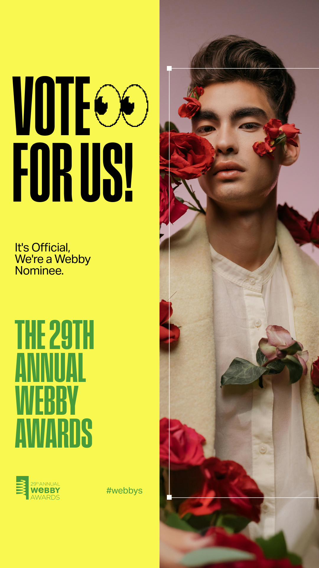 Vote For Us Half Frame Story Template 2