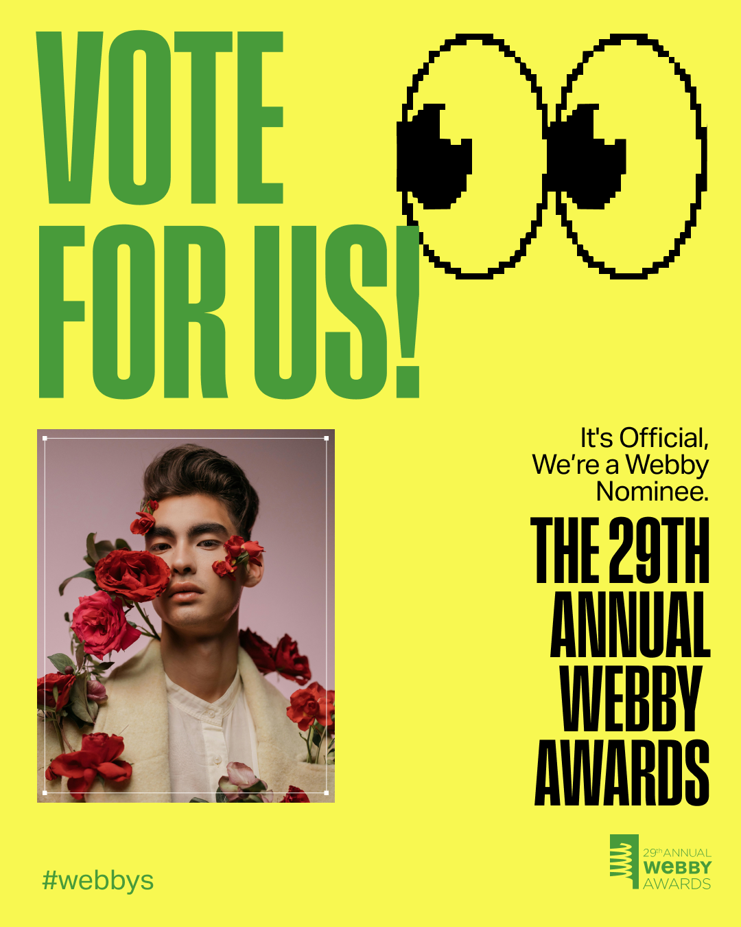 Vote For Us Small Frame Template 2